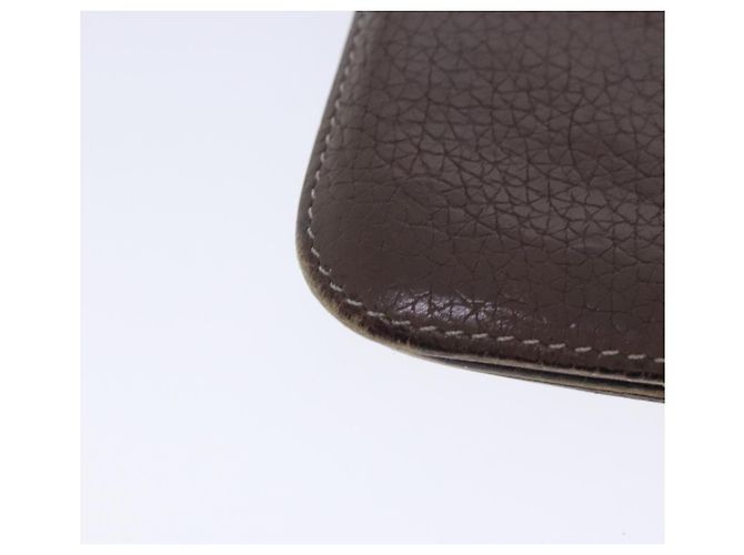 Hermès HERMES Dogon Long Long Wallet Pelle Marrone Auth bs18715 - vista 14