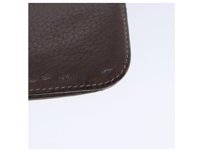 Hermès HERMES Dogon Long Long Wallet Pelle Marrone Auth bs18715 - vista 15