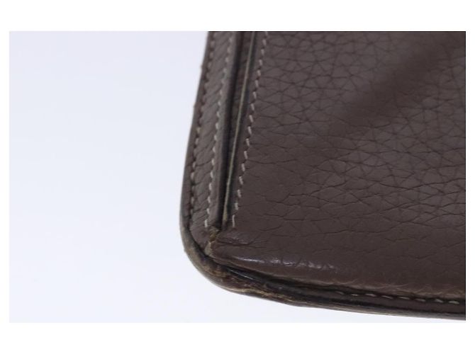 Hermès HERMES Dogon Long Long Wallet Pelle Marrone Auth bs18715 - vista 16