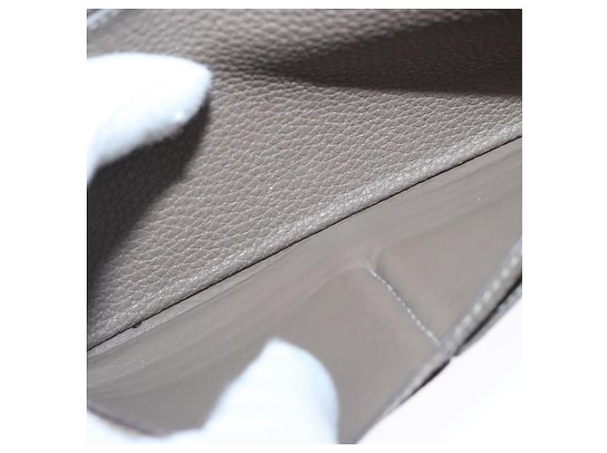 Hermès HERMES Dogon Long Long Wallet Pelle Marrone Auth bs18715 - vista 18