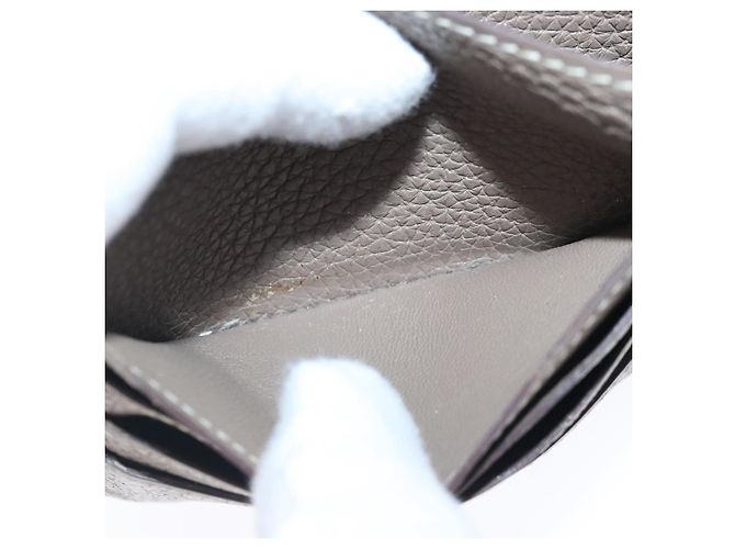 Hermès HERMES Dogon Long Long Wallet Pelle Marrone Auth bs18715 - vista 19