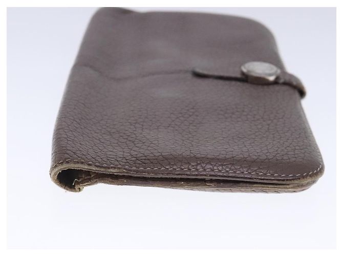 Hermès HERMES Dogon Long Long Wallet Pelle Marrone Auth bs18715 - vista 3