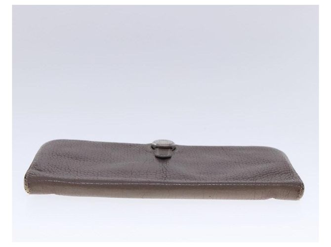 Hermès HERMES Dogon Long Long Wallet Pelle Marrone Auth bs18715 - vista 6