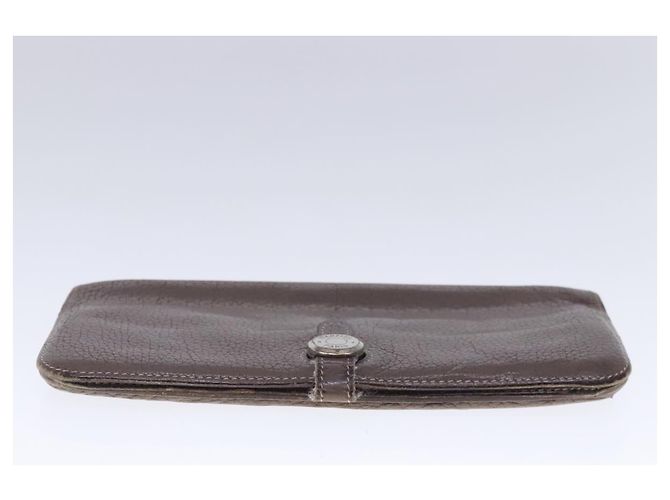 Hermès HERMES Dogon Long Long Wallet Pelle Marrone Auth bs18715 - vista 7
