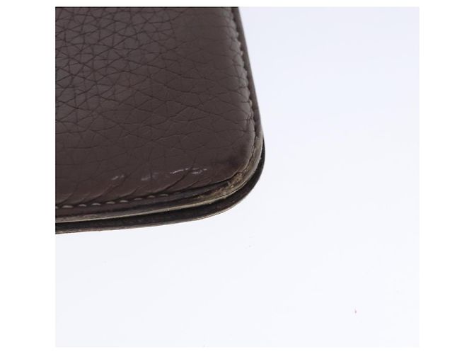 Hermès HERMES Dogon Long Long Wallet Pelle Marrone Auth bs18715 - vista 8