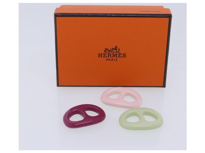 Hermès HERMES Scarf Ring Tribeau Chene Dunkle Charm plastic Multicolor Auth am7067 Multiple colors - view 20