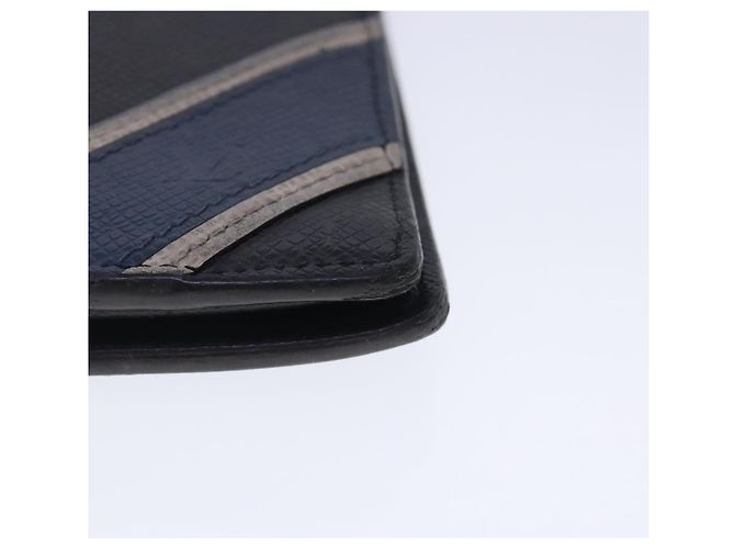 LOUIS VUITTON Taiga Brazza Portafoglio Lungo Ardoise M64012 Auth bs18707 Grigio - vista 14