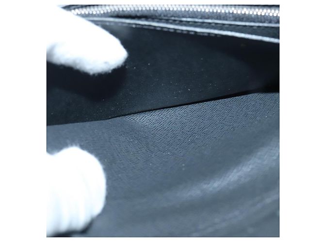 LOUIS VUITTON Taiga Brazza Portafoglio Lungo Ardoise M64012 Auth bs18707 Grigio - vista 19