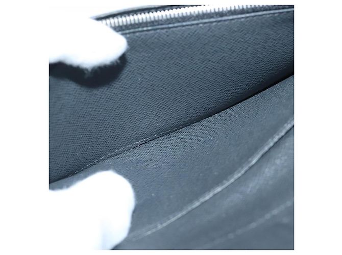 LOUIS VUITTON Taiga Brazza Portafoglio Lungo Ardoise M64012 Auth bs18707 Grigio - vista 20