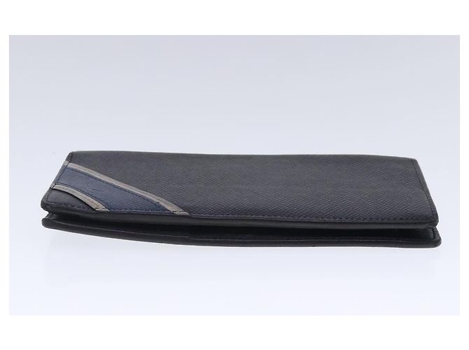 LOUIS VUITTON Taiga Brazza Portafoglio Lungo Ardoise M64012 Auth bs18707 Grigio - vista 4