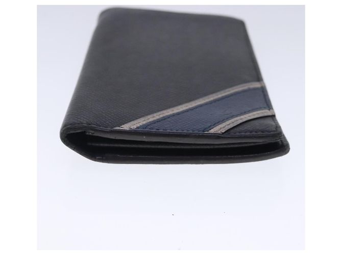 LOUIS VUITTON Taiga Brazza Portafoglio Lungo Ardoise M64012 Auth bs18707 Grigio - vista 6