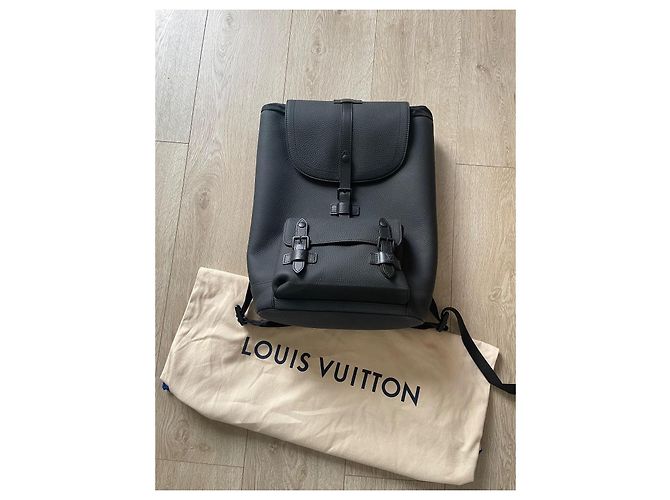 Borsa Louis Vuitton Christopher slim Nero - vista 2