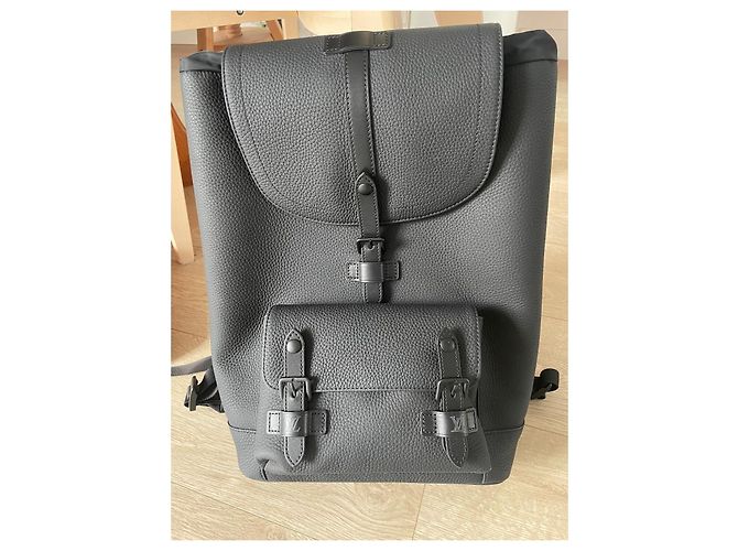 Borsa Louis Vuitton Christopher slim Nero - vista 3