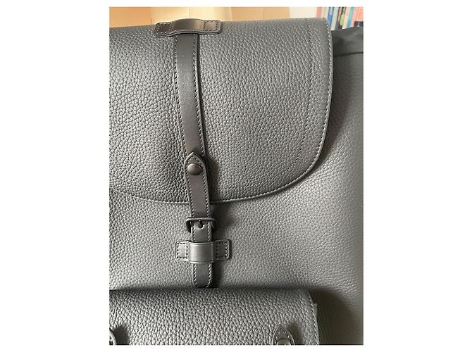 Borsa Louis Vuitton Christopher slim Nero - vista 4
