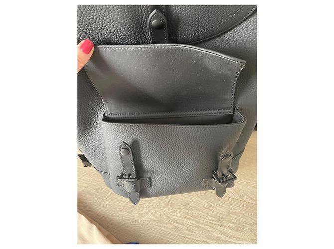 Borsa Louis Vuitton Christopher slim Nero - vista 5