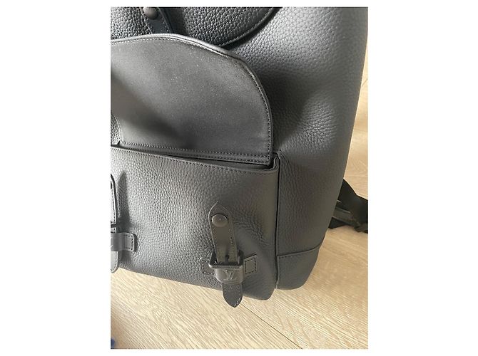 Borsa Louis Vuitton Christopher slim Nero - vista 6