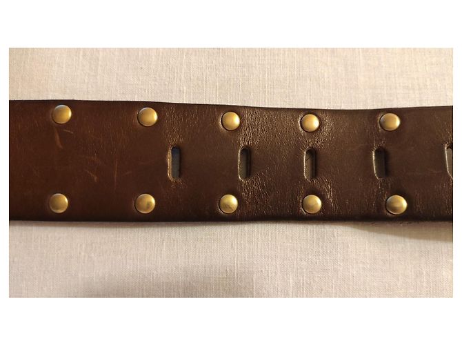 Dolce & Gabbana DOLCE&GABBANA LEDERGÜRTEL MIT Nieten. Braun - Ansicht 12