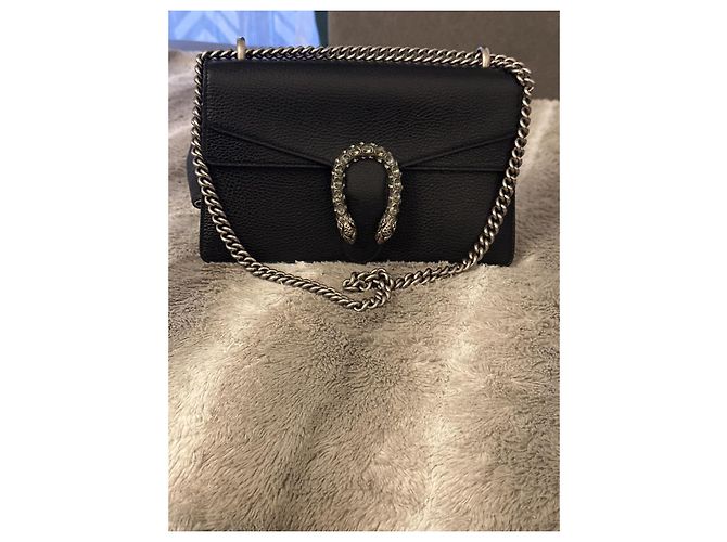 Borsa Gucci Dionysus in pelle nera Nero - vista 2