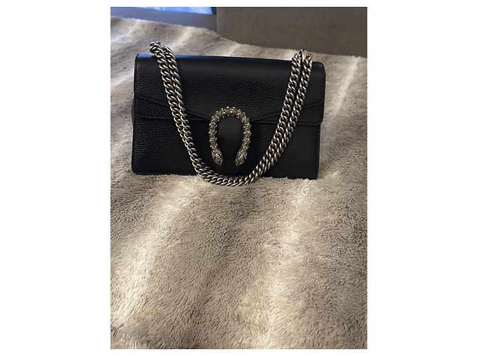 Borsa Gucci Dionysus in pelle nera Nero - vista 3