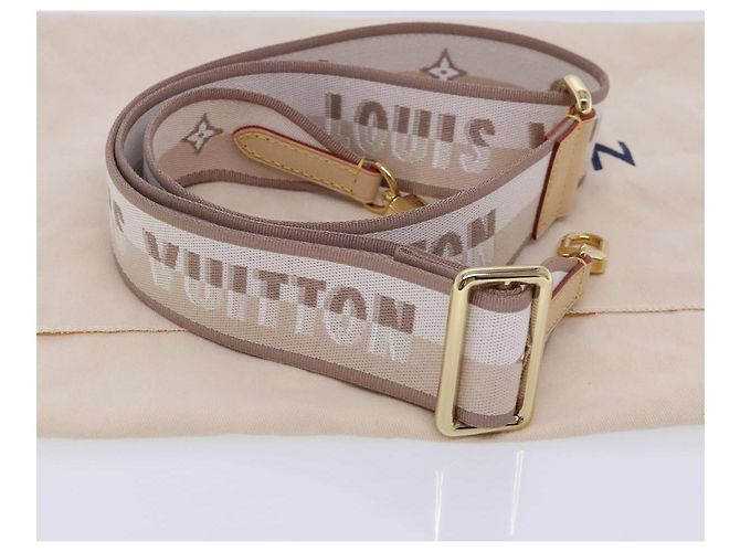LOUIS VUITTON Adjustable For Speedy Bandouliere Strap 31.5""-44.1"" Auth ar12651 Beige - view 18