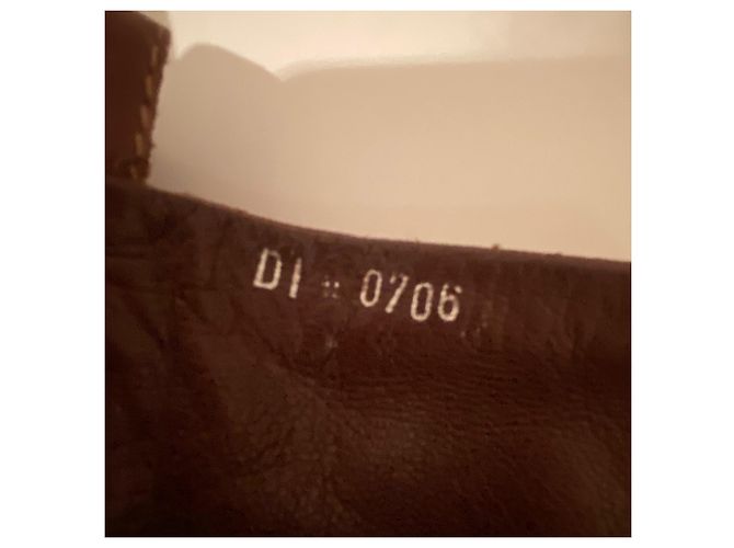 Botas Christian Dior Cannage de piel de ternera Camello - vista 7