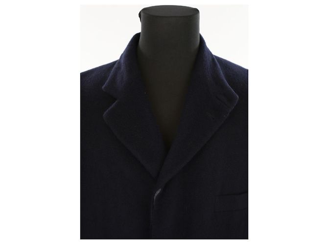Hermès Kaschmirmantel Blau - Ansicht 2