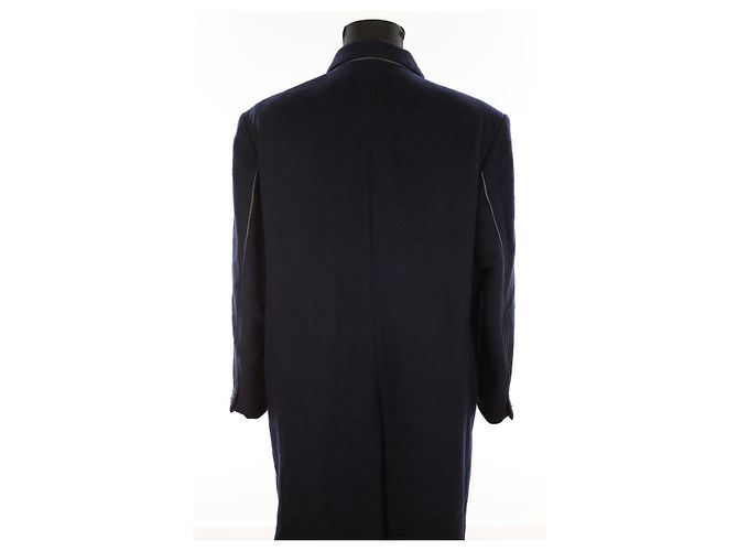 Hermès Kaschmirmantel Blau - Ansicht 5