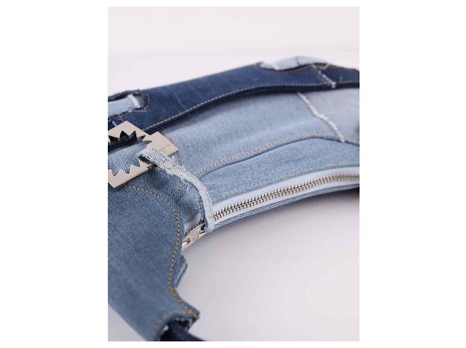 Walter Steiger Sac Culotte borsa in denim blu - vista 5