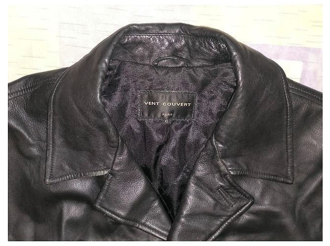 Ventcouvert Oversized weiche schwarze Lammlederjacke, hergestellt in Frankreich - Ansicht 5