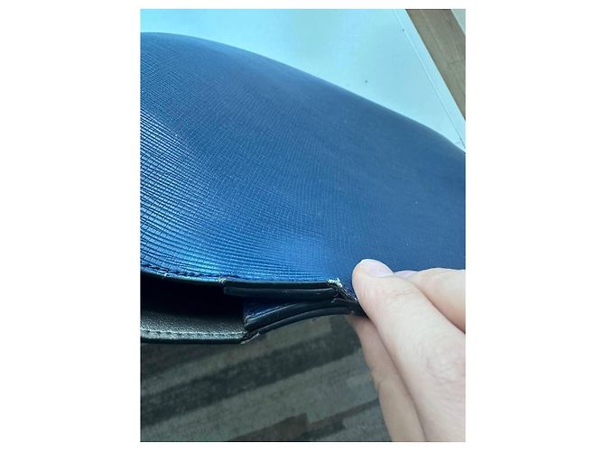 Set di due borse a mano Trussardi in pelle blu scuro - vista 5