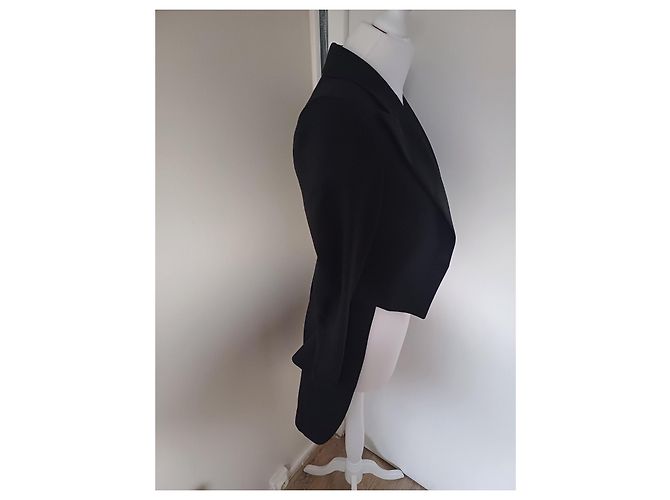 Balmain Tailcoat Blazer Schwarz Wolle - Ansicht 3