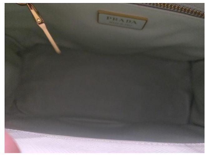 Borsa a mano Prada Galleria Ombrè piccola verde chiaro pelle - vista 5