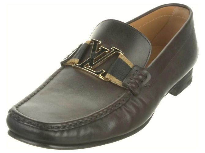 Mocassini in pelle marrone Louis Vuitton molto eleganti Marrone scuro - vista 2