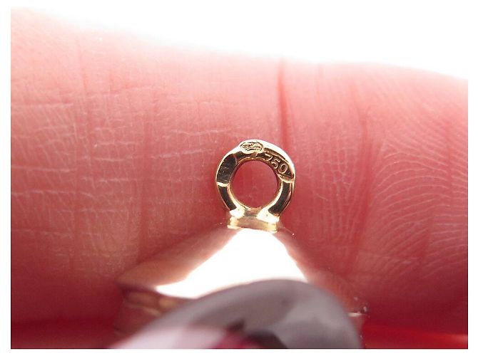 COLLANA VINTAGE O.J. PERRIN MAGLIA PALMA IN ORO GIALLO 18K 2 TONI 112GR - vista 5