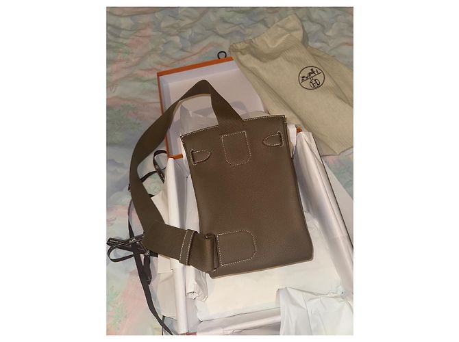 Kelly Hermès Zaino HAC PM VEAU TOGO 18 Etoupe - vista 2