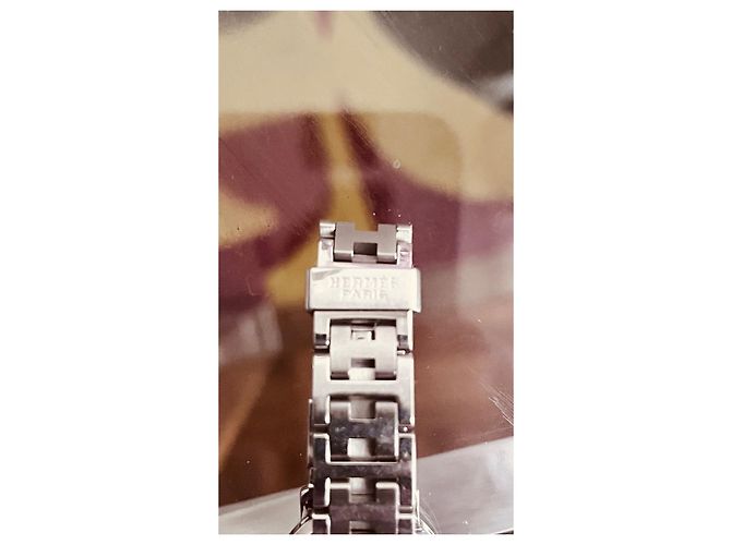 Relógio Hermès Clipper Sport aço mostrador branco 24mm - vista 4
