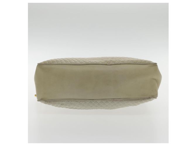 BALLY Borsa a Spalla a Catena in Pelle Bianca e Oro Auth ti2171 Bianco D'oro - vista 5