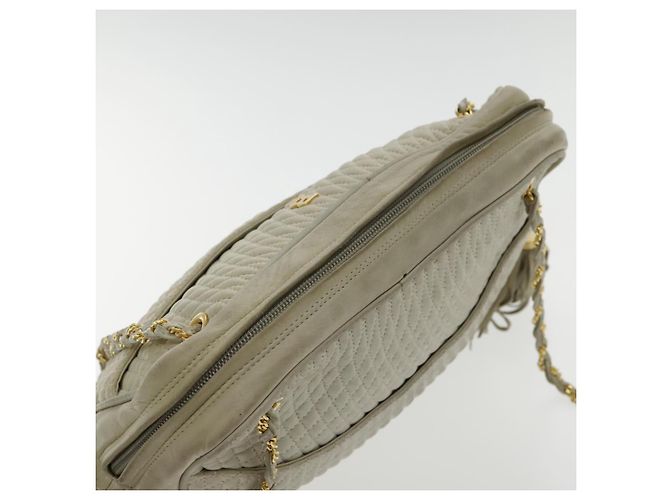 BALLY Borsa a Spalla a Catena in Pelle Bianca e Oro Auth ti2171 Bianco D'oro - vista 6