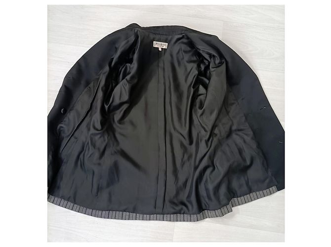 Yves Saint Laurent Blazer a rayas de doble botonadura Saint Laurent Gris - vista 10