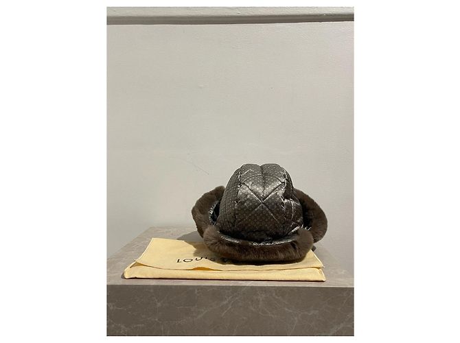 Cappelli LOUIS VUITTON T.Internazionale S Pelliccia Blu - vista 7