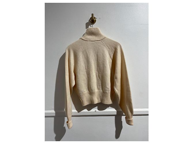 Hermès HERMES Strickwaren T.International M Wolle Beige - Ansicht 4