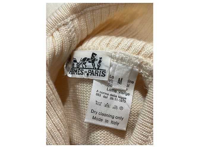 Hermès HERMES Strickwaren T.International M Wolle Beige - Ansicht 7
