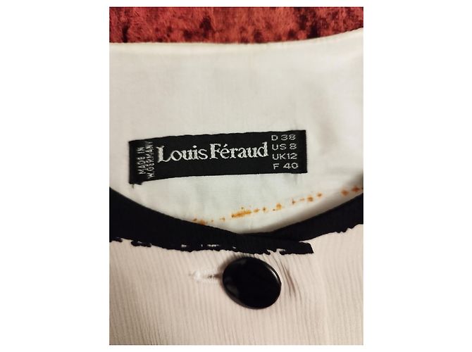 Louis Féraud Giacca in seta a righe Louis Feraud Nera e Bianca Nero Bianco - vista 2