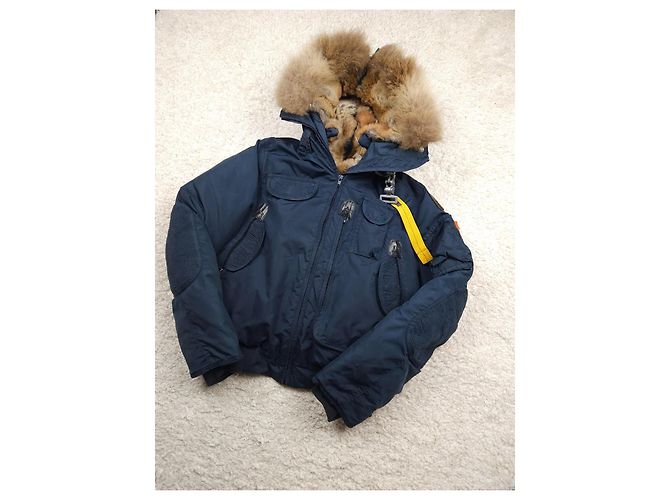 Giacca Parajumpers Blu Navy con Pelliccia - vista 13