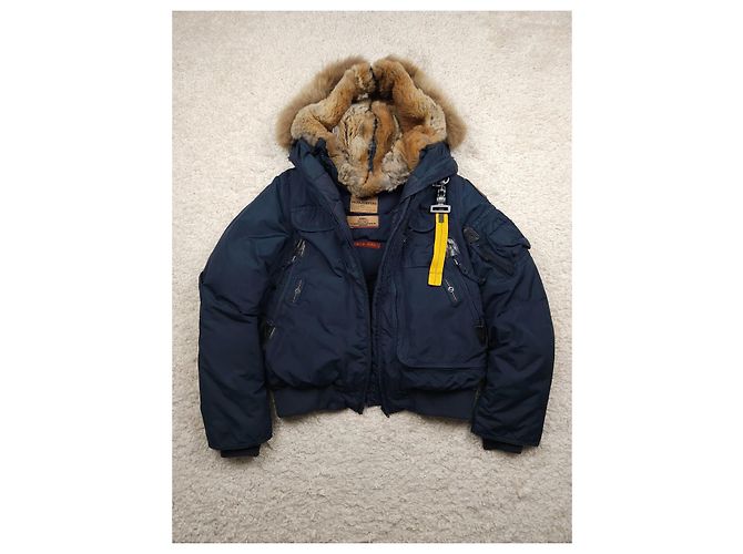 Giacca Parajumpers Blu Navy con Pelliccia - vista 3