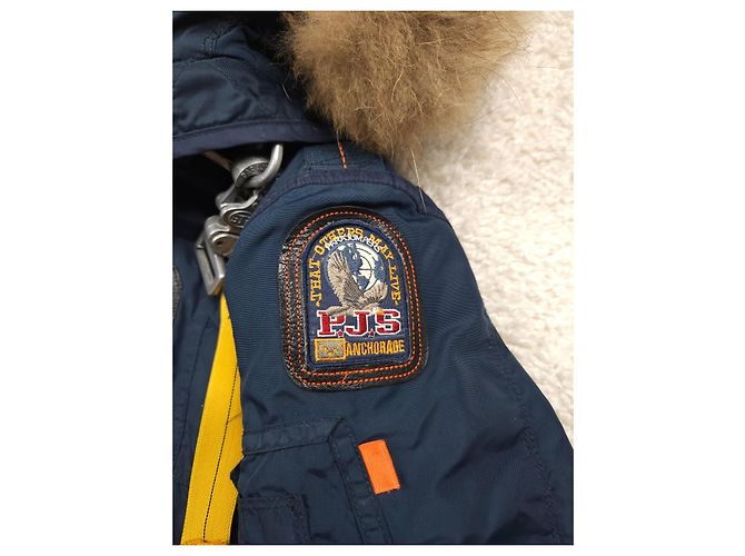 Giacca Parajumpers Blu Navy con Pelliccia - vista 5