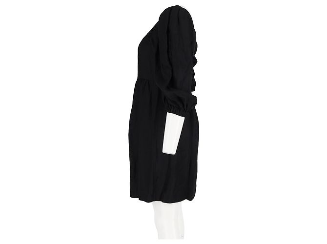 Abito Mini Palavia Ba&sh in Viscosa Nera Nero - vista 5