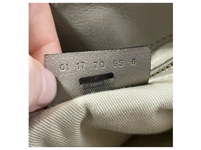 Sac à dos Chloé Faye en cuir beige et daim - vue 7