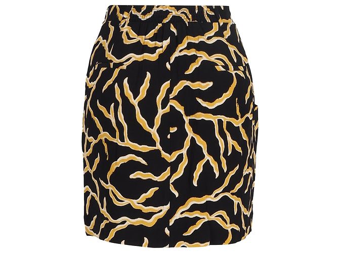 Falda Mini Impresa Clemy Ba&sh en Viscosa Negra Negro - vista 3