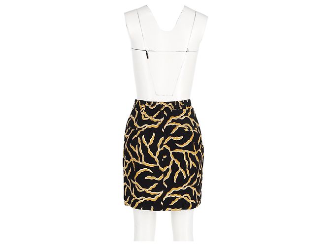 Falda Mini Impresa Clemy Ba&sh en Viscosa Negra Negro - vista 6